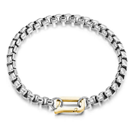 Silver hollow bracelet-NSB1942STWG-L-8