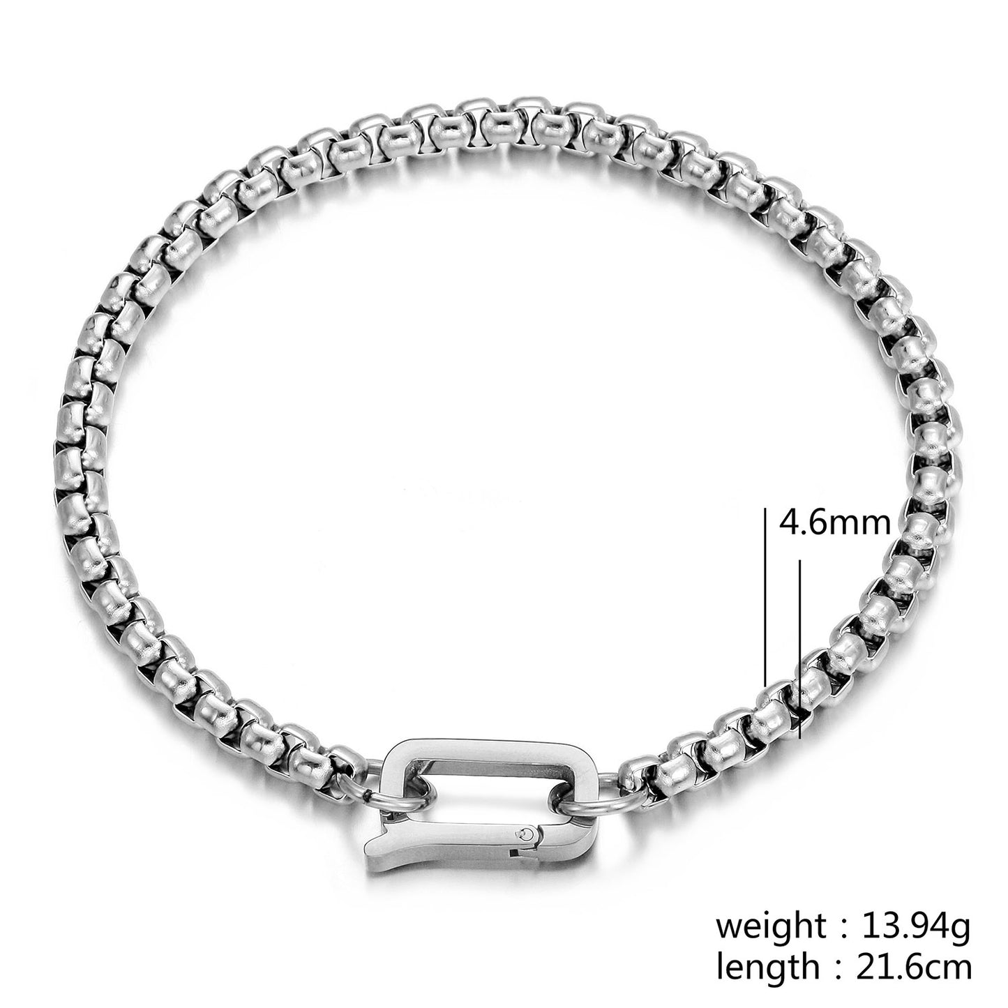 Silver hollow bracelet-NSB1942STWG-M-8