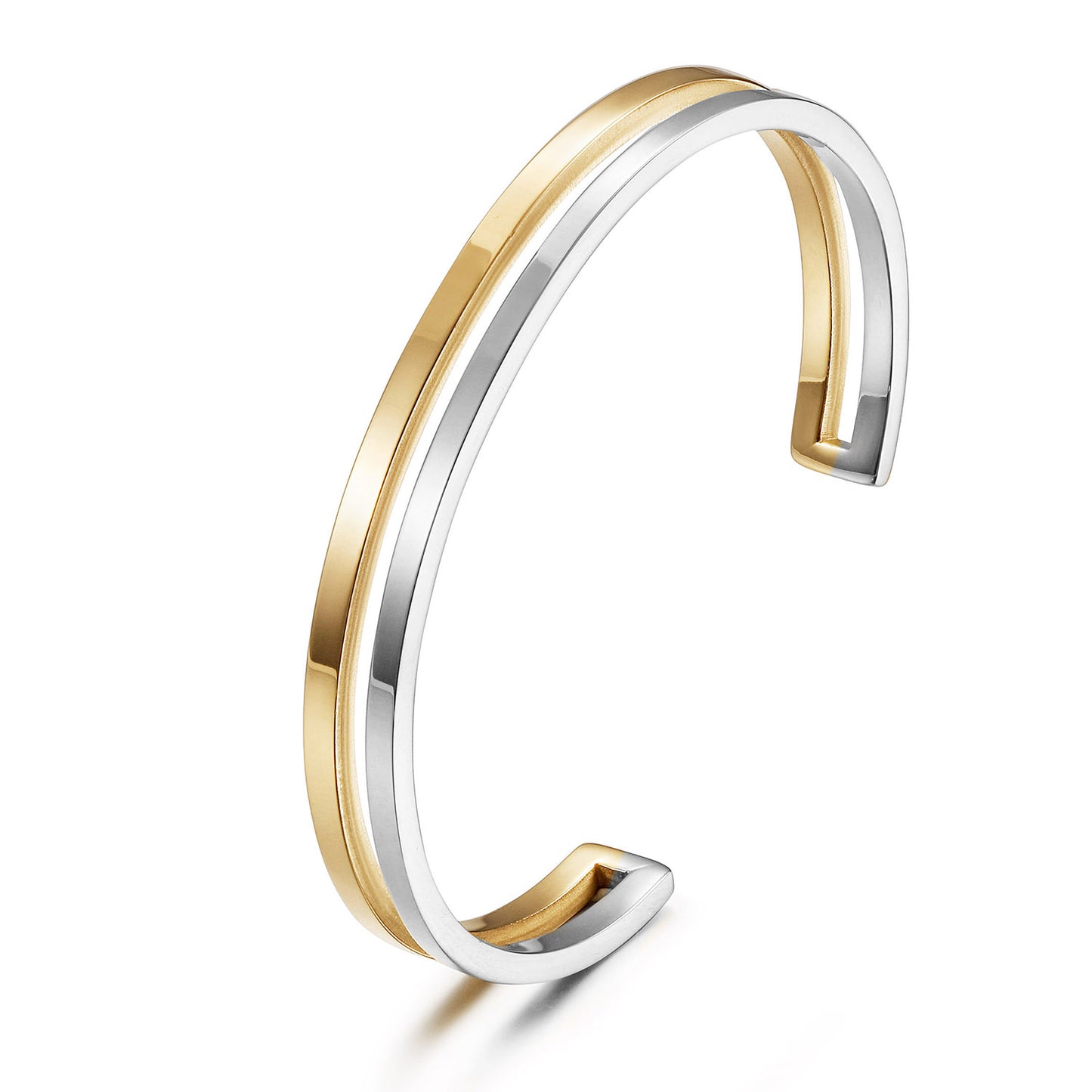 C-shaped intermediate color bracelet-NSB1958STWG