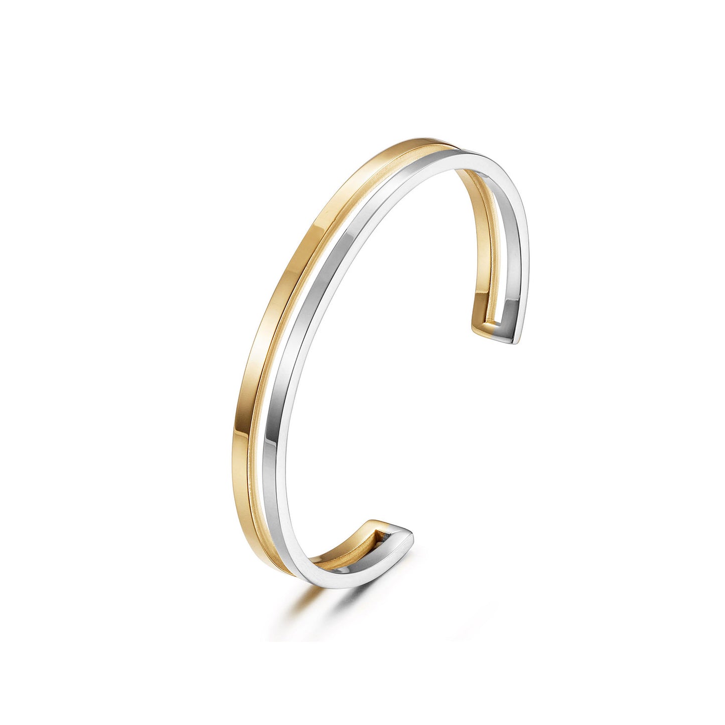 C-shaped intermediate color bracelet-NSB1958STWG