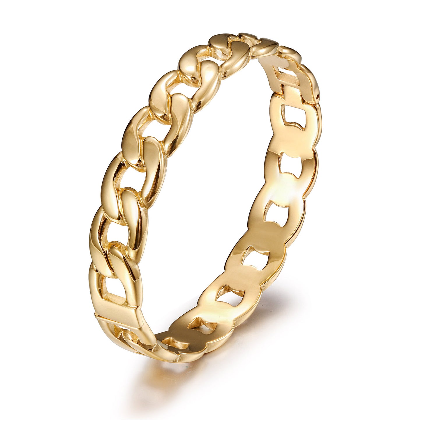 Golden buckle hollow bracelet-NSB1959STGC-L