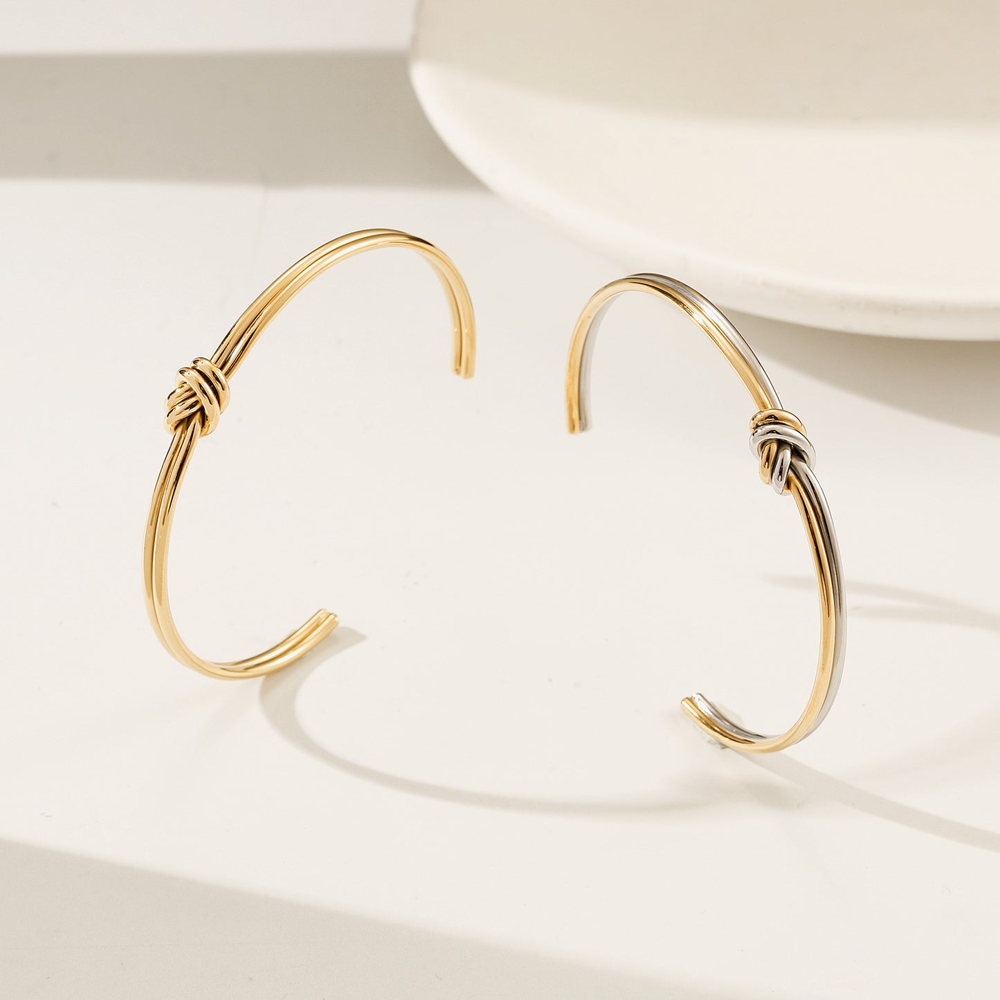 C-type Fried Dough Twists bracelet-NSB1962STGC