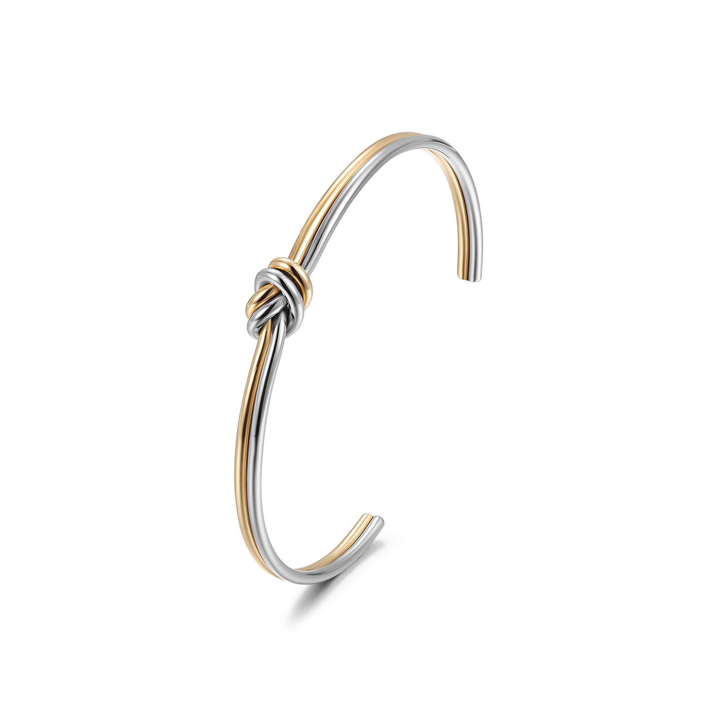 C-type alternating color Fried Dough Twists bracelet-NSB1962STMC