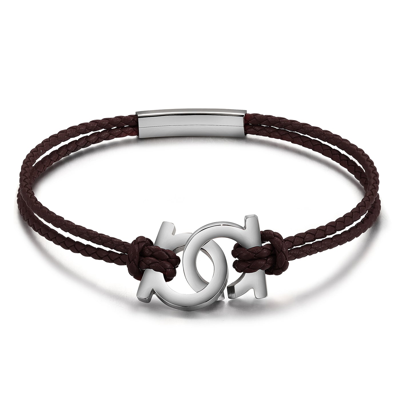 Black circular bracelet-NSB1963STWGBR