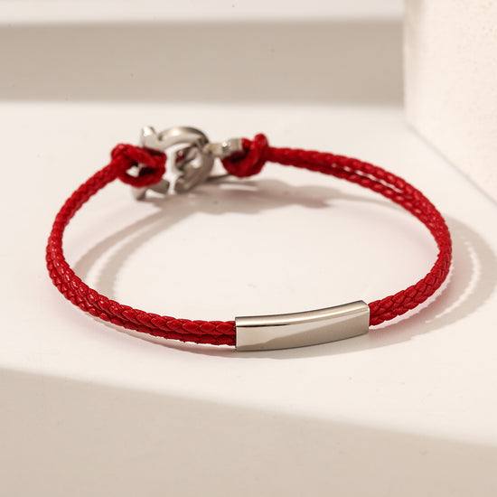 Red circular bracelet-NSB1963STWGRD