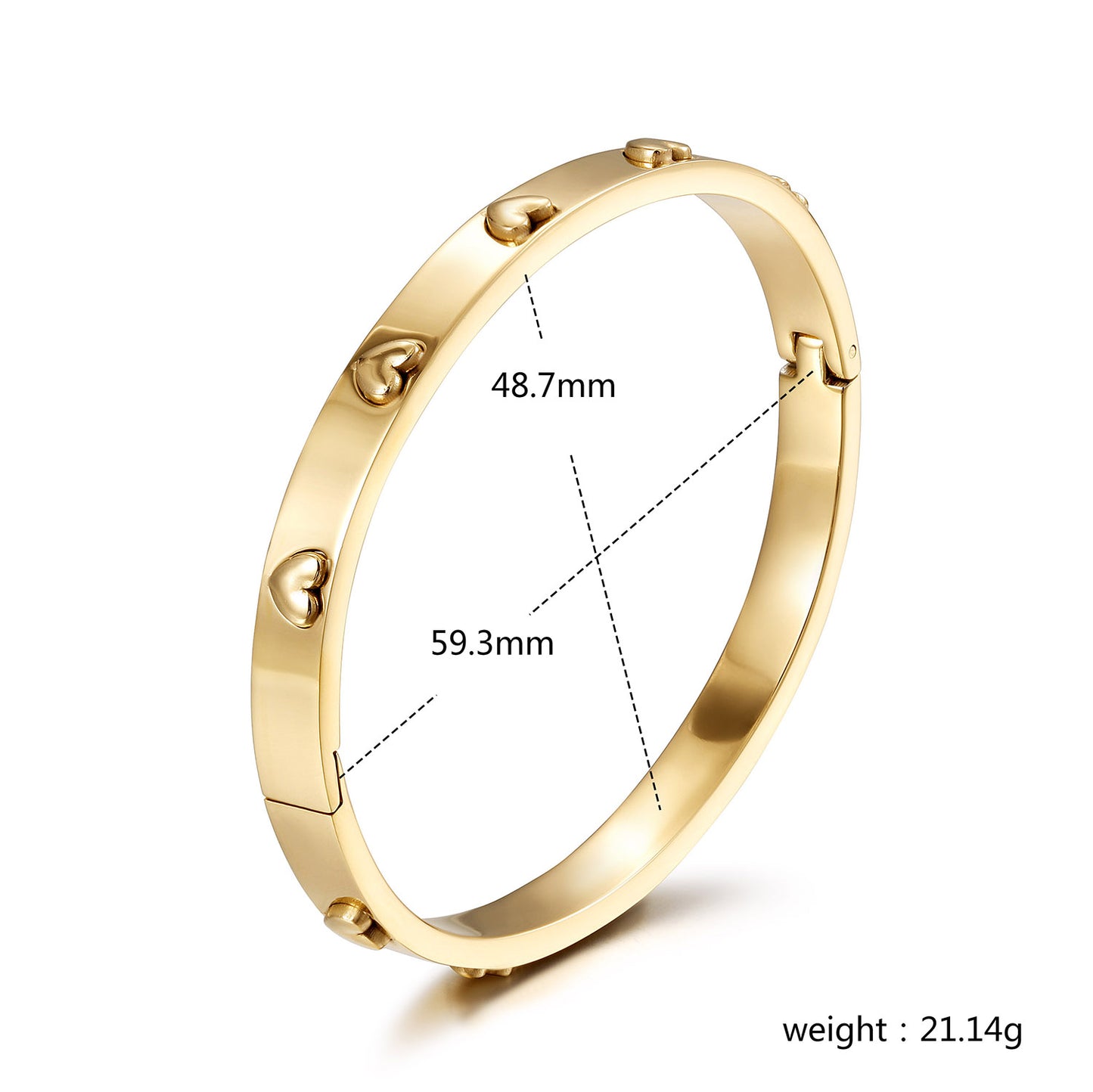 Circular Love Bracelet-NSB1964STGC