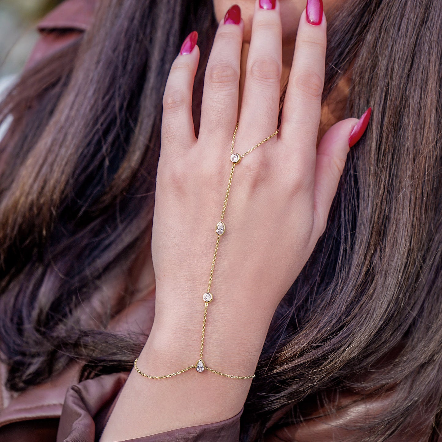 Lola Gold Hand Chain Bracelet