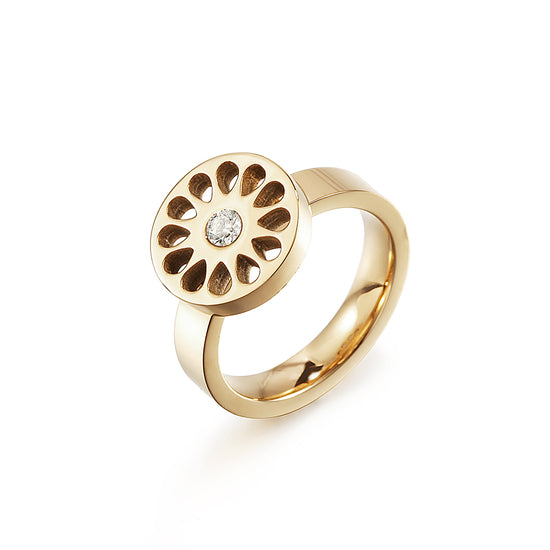 Waterdrop hollow ring-NSR160STGCZD