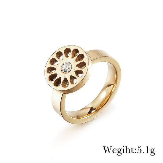 Waterdrop hollow ring-NSR160STGCZD