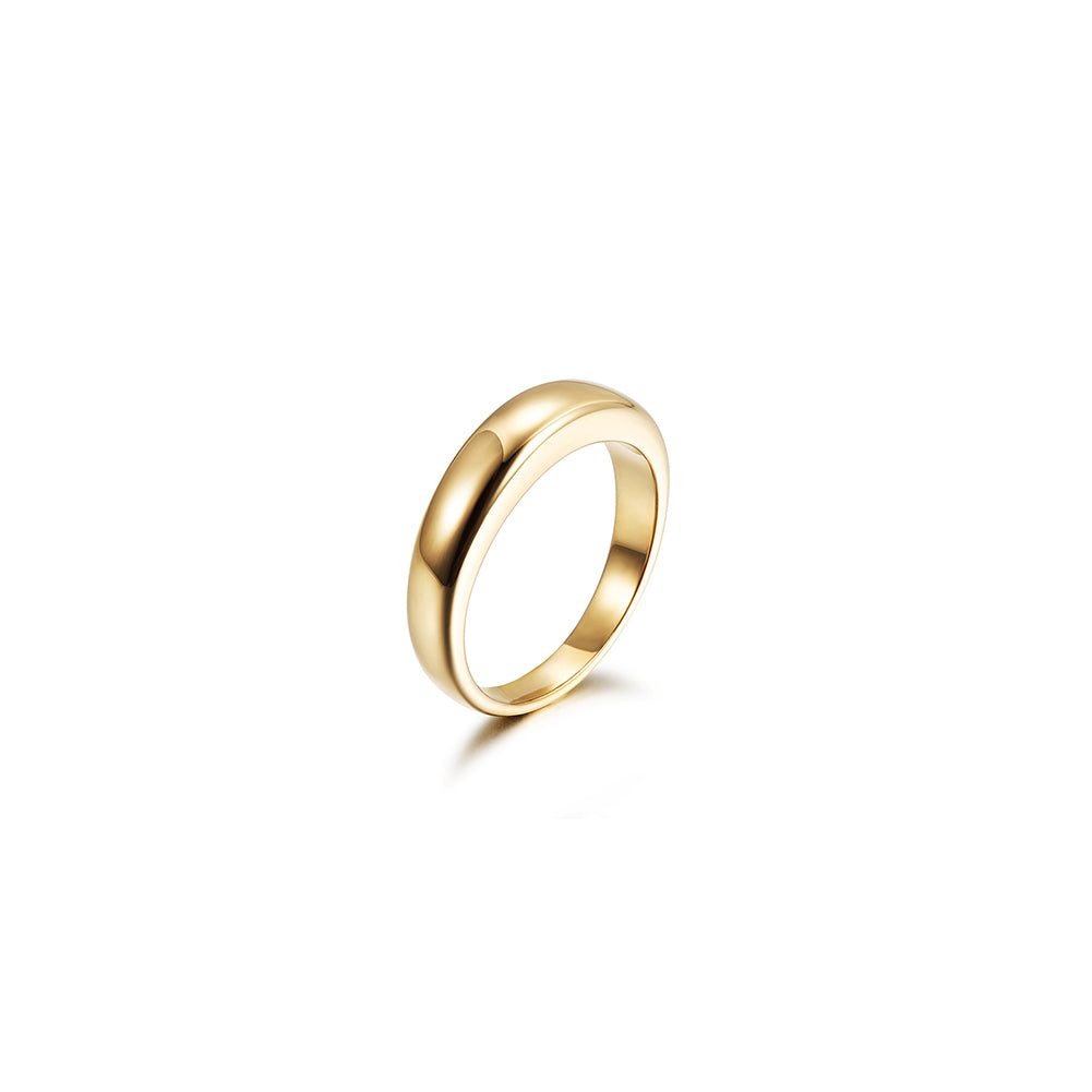 Golden smooth ring-NSR161STGC