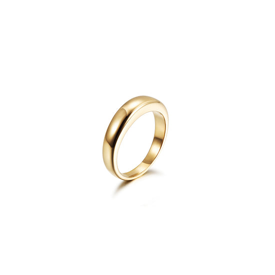 Golden smooth ring-NSR161STGC