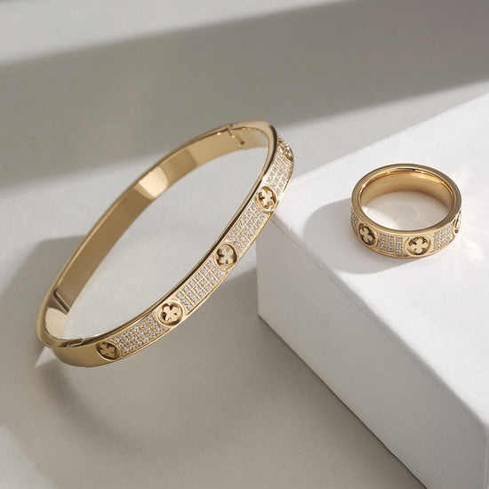 Flower Creative Zircon Ring-NSR167STGCZD