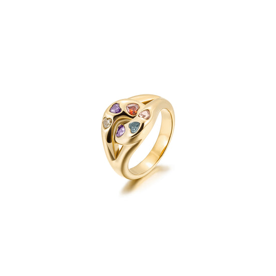 Colorful Love Ring-NSR176STGCZD