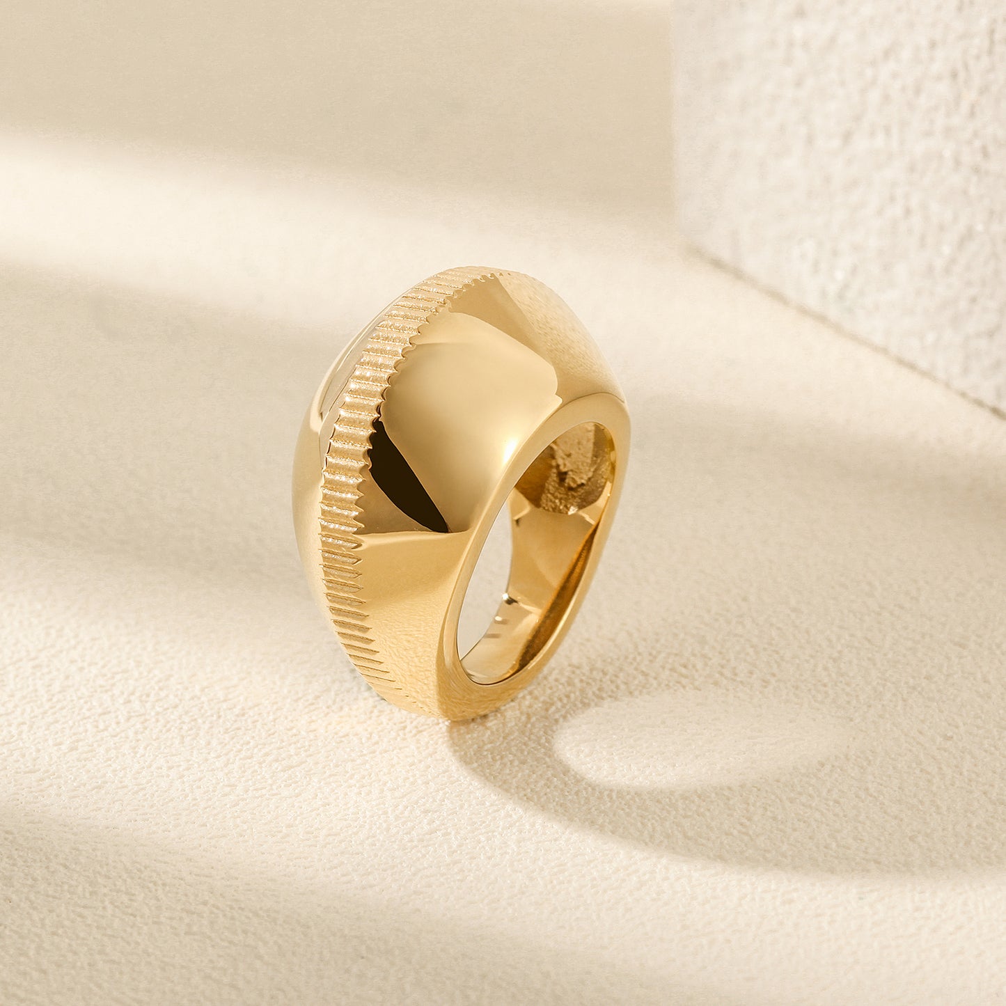 Exaggerated Shell Ring-NSR180STGC-New