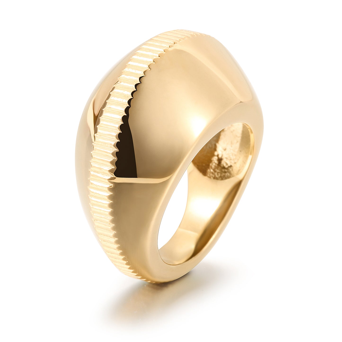 Exaggerated Shell Ring-NSR180STGC-New
