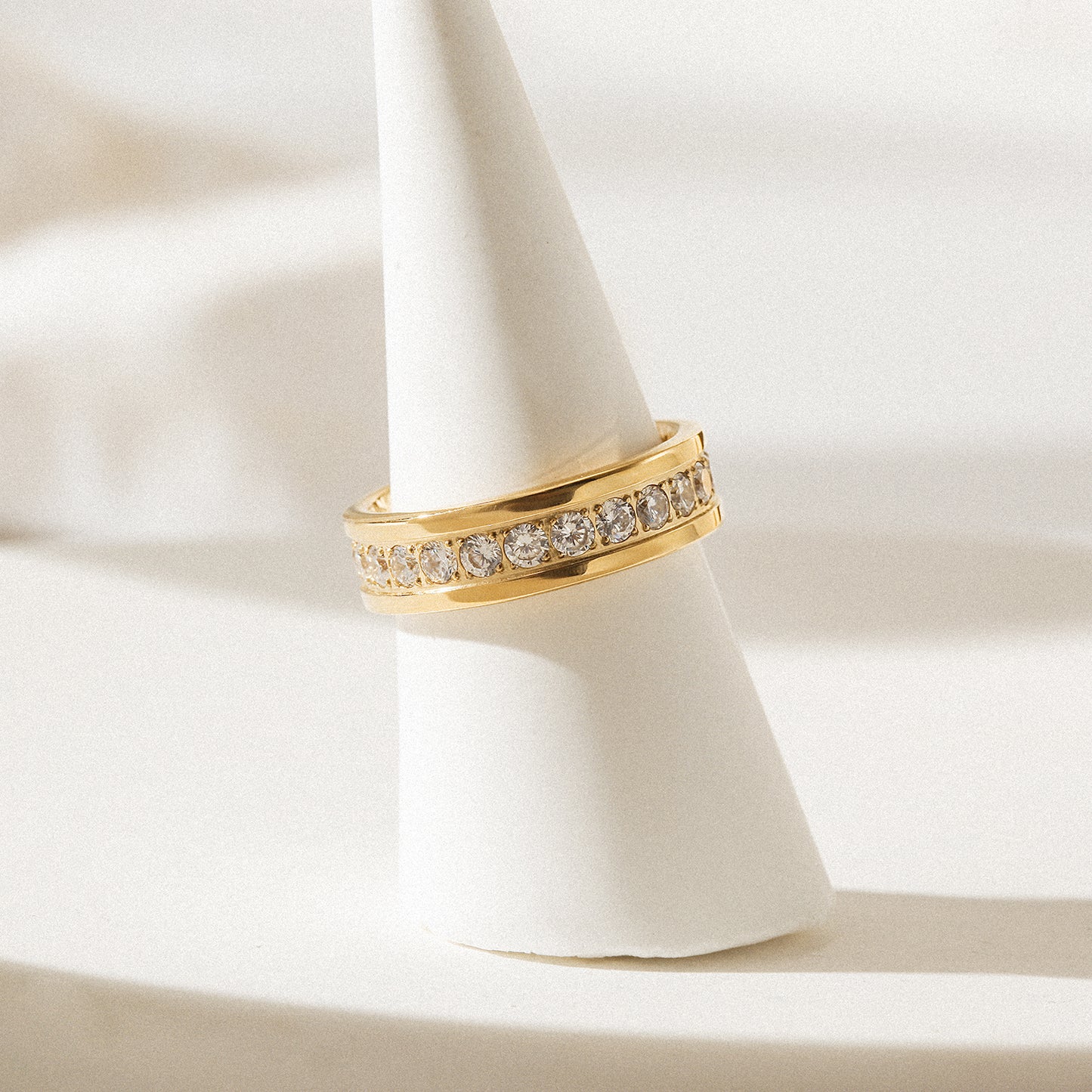 Gold body full of diamonds ring-NSR193STGCZD