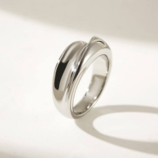 Silver Creative Smooth Ring-NSR196STWG