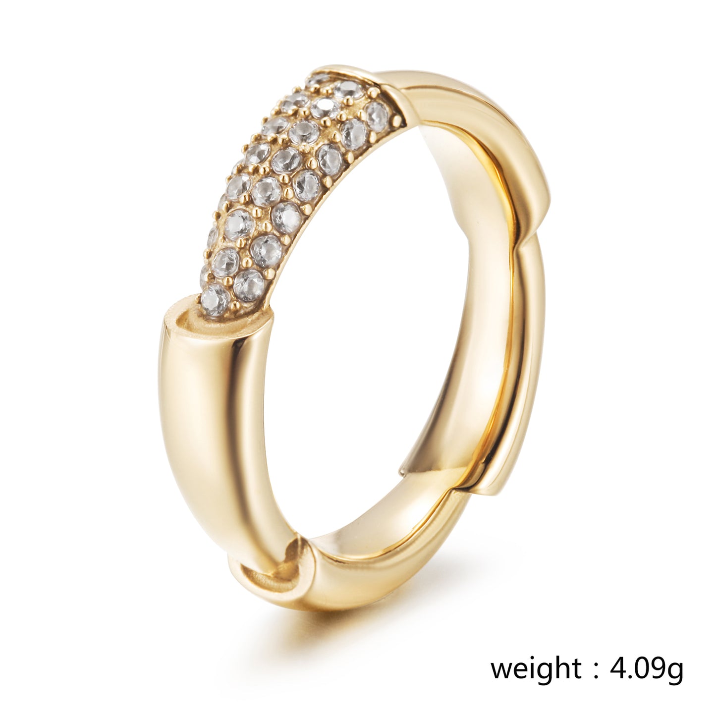 Irregular circular ring-NSR200STGCZD
