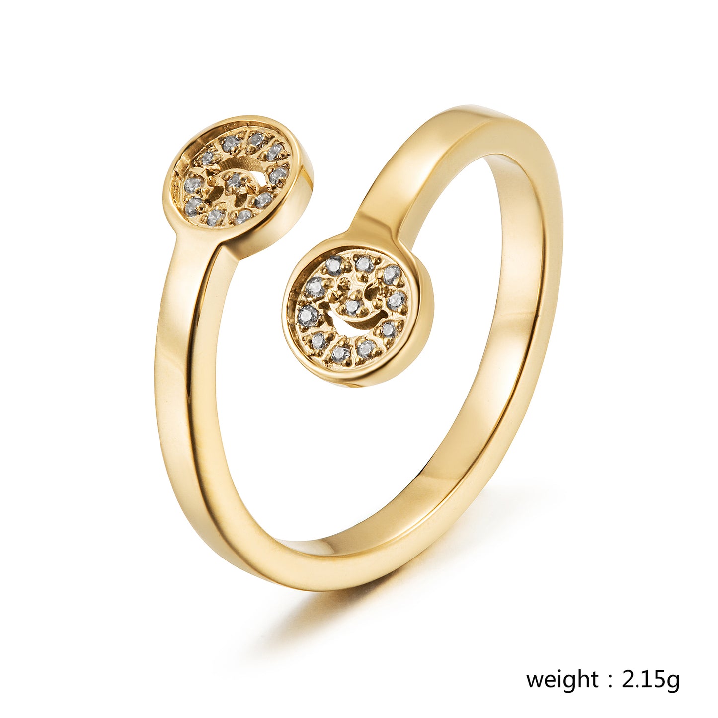 Twisted C-shaped ring-NSR222STGCZD