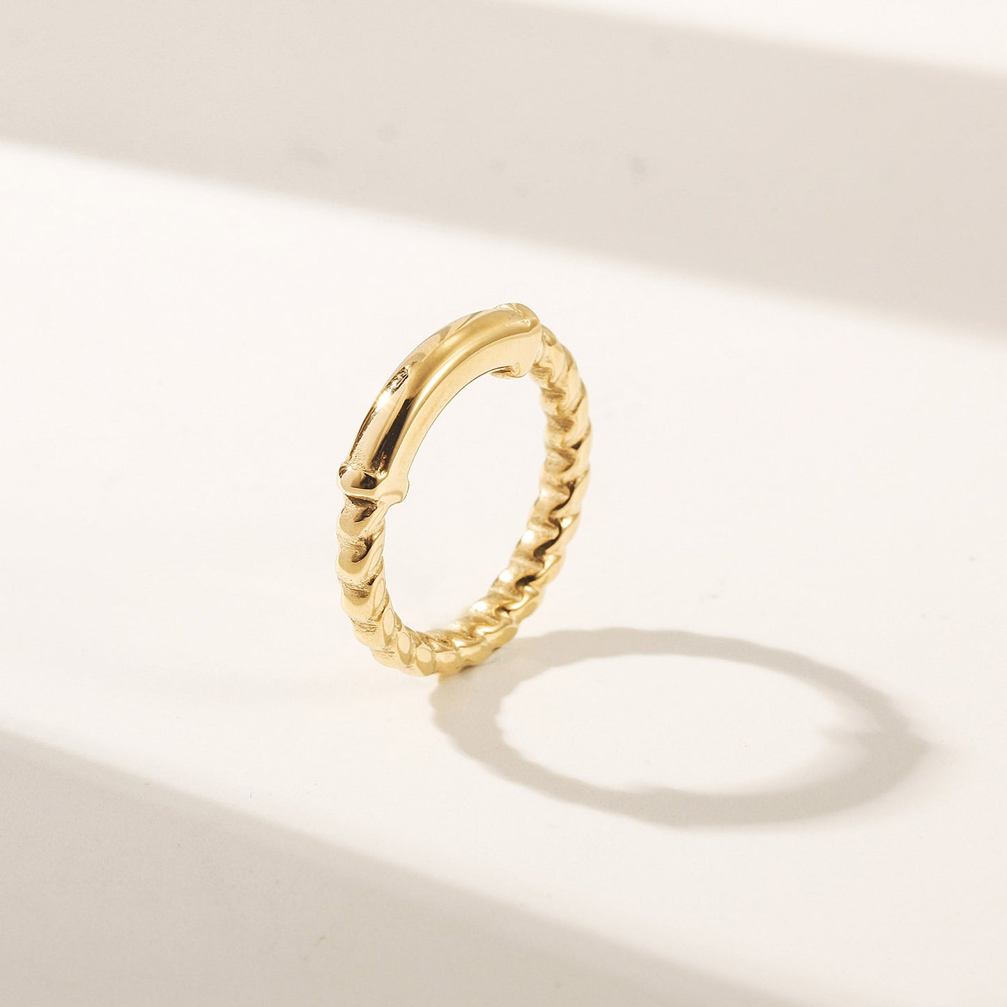 Irregular gold ring-NSR233STGC
