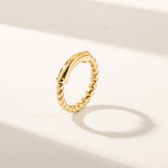 Irregular gold ring-NSR233STGC