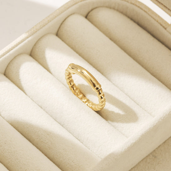 Irregular gold ring-NSR233STGC
