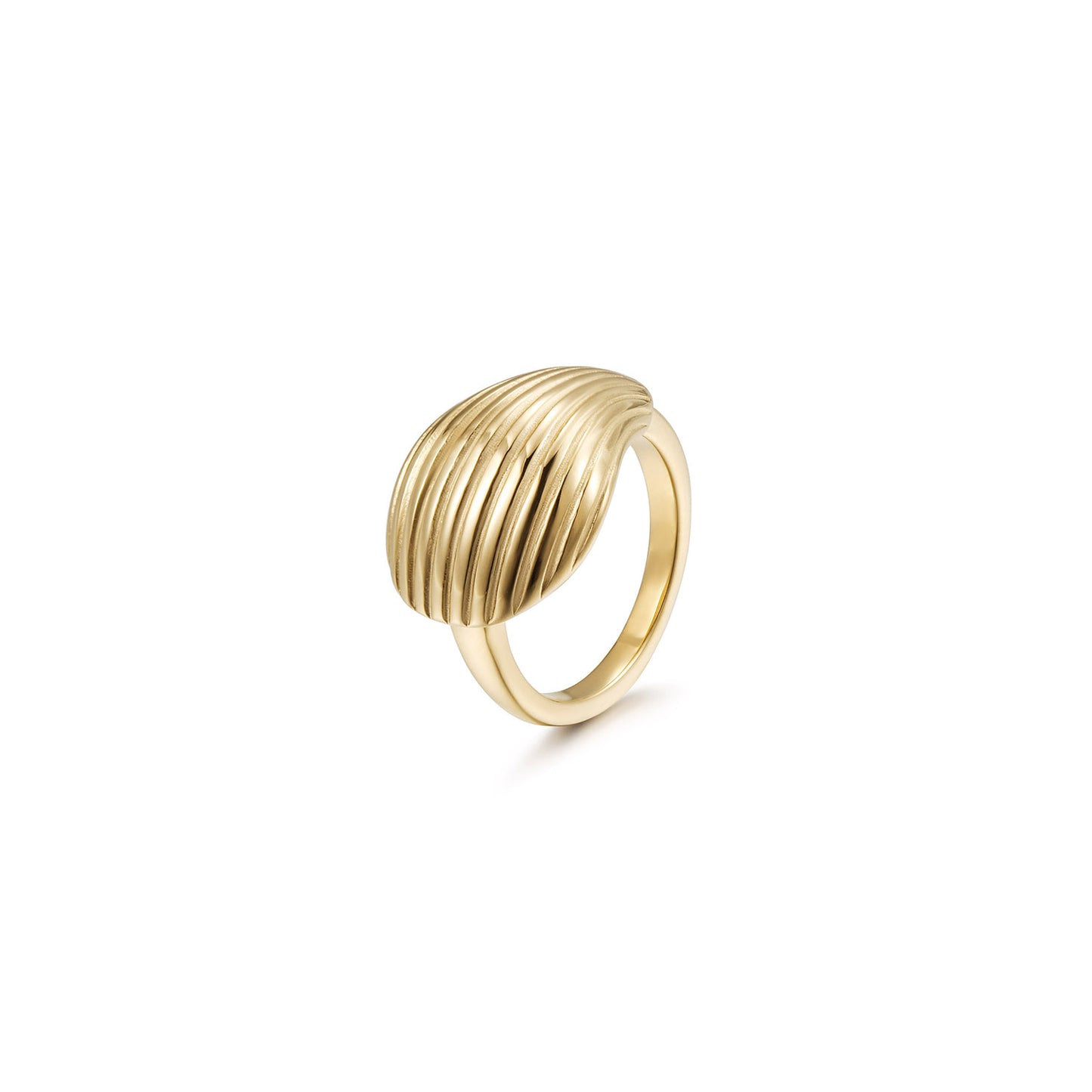 Creative Cable Leaf Ring-NSR236STGC