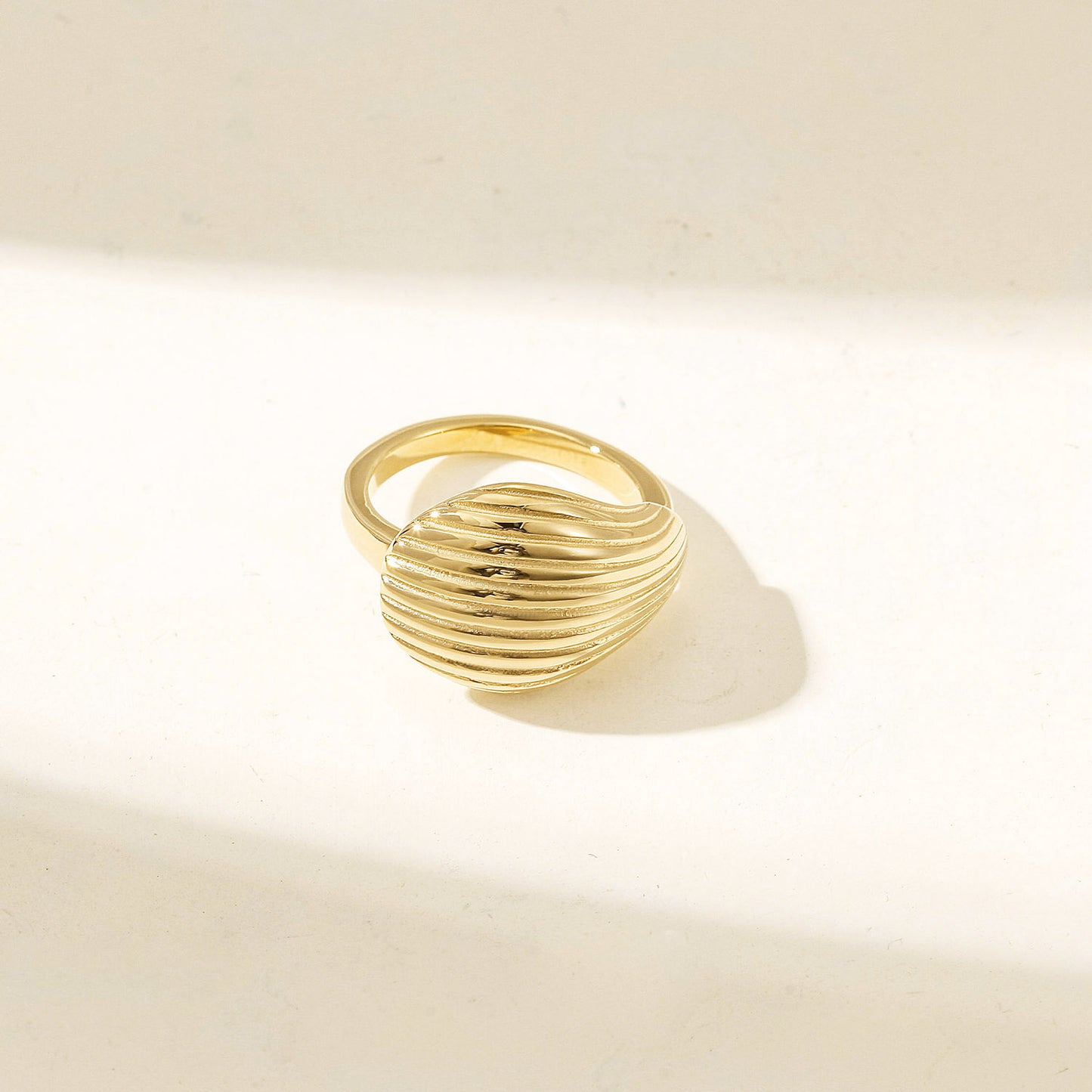 Creative Cable Leaf Ring-NSR236STGC