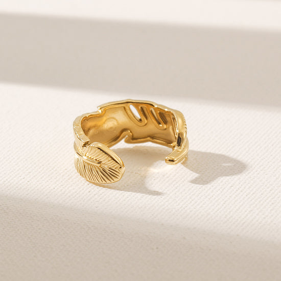 Twisted Leaf Ring-NSR238STGC
