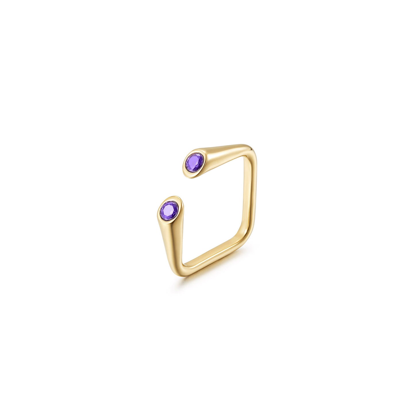 Creative Square Zircon Ring-NSR241STGCVIZD