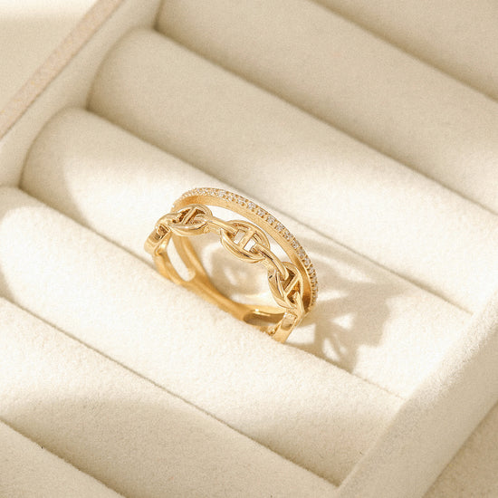 Creative hollow ring-NSR248STGCZD