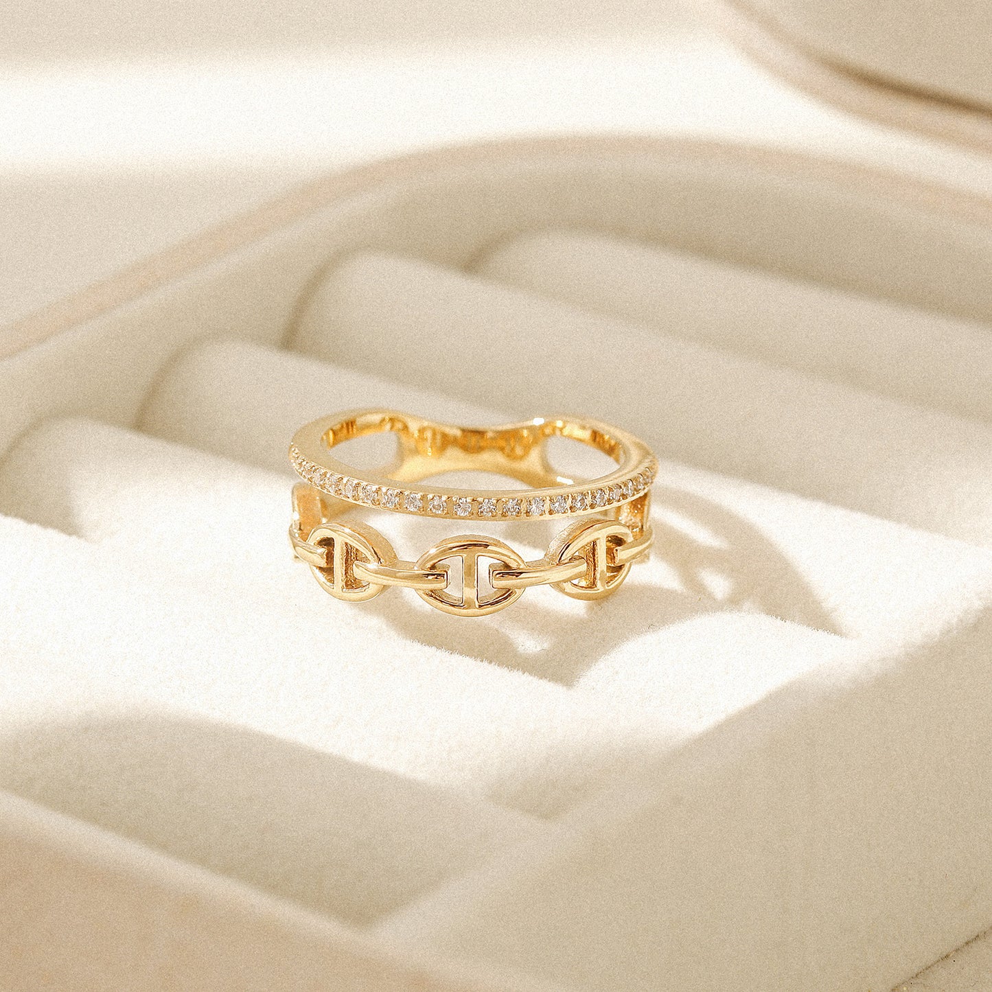 Creative hollow ring-NSR248STGCZD