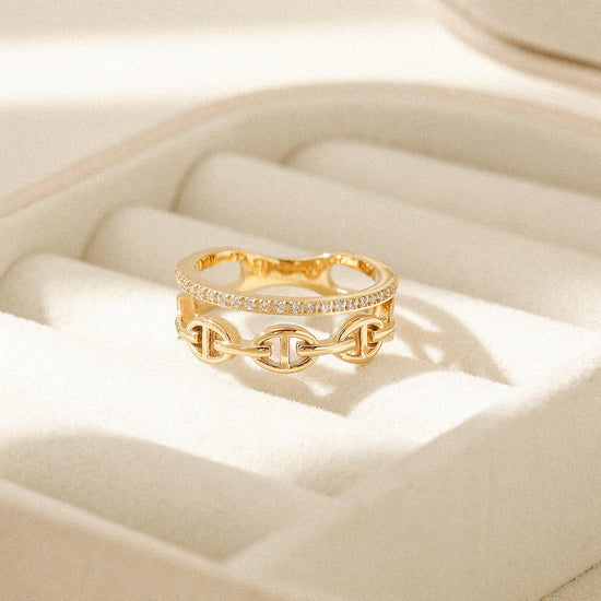 Creative hollow ring-NSR248STGCZD