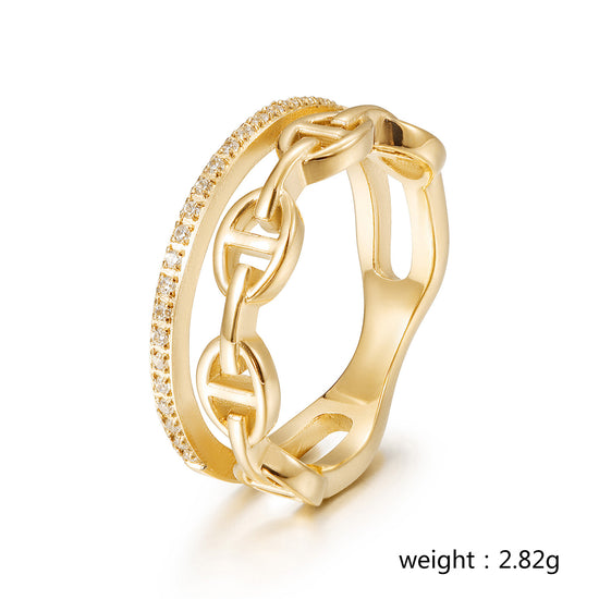 Creative hollow ring-NSR248STGCZD