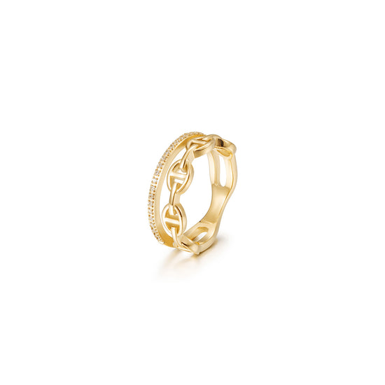 Creative hollow ring-NSR248STGCZD