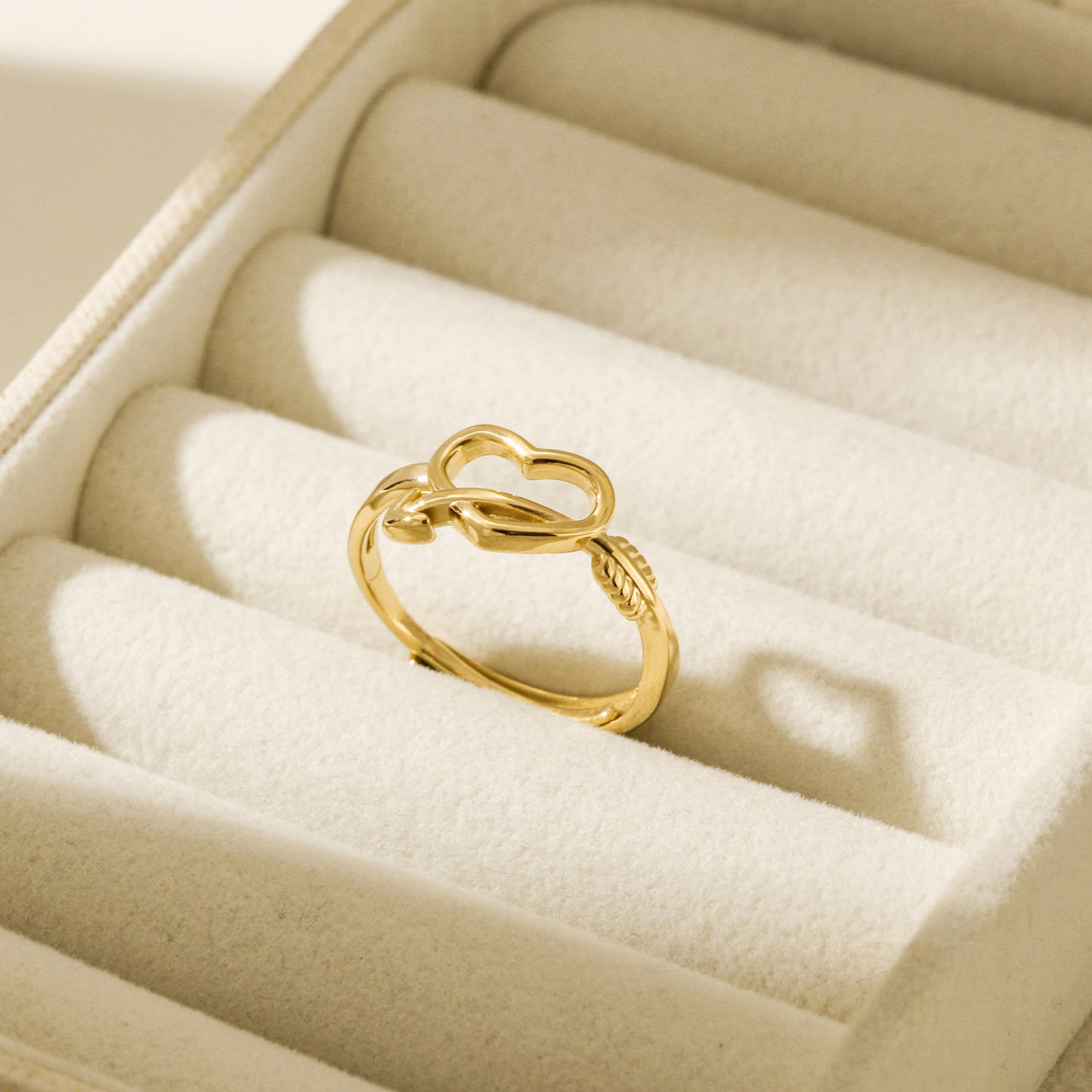 Love hollow creative ring-NSR256STGC