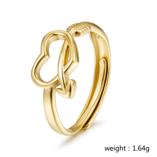 Love hollow creative ring-NSR256STGC