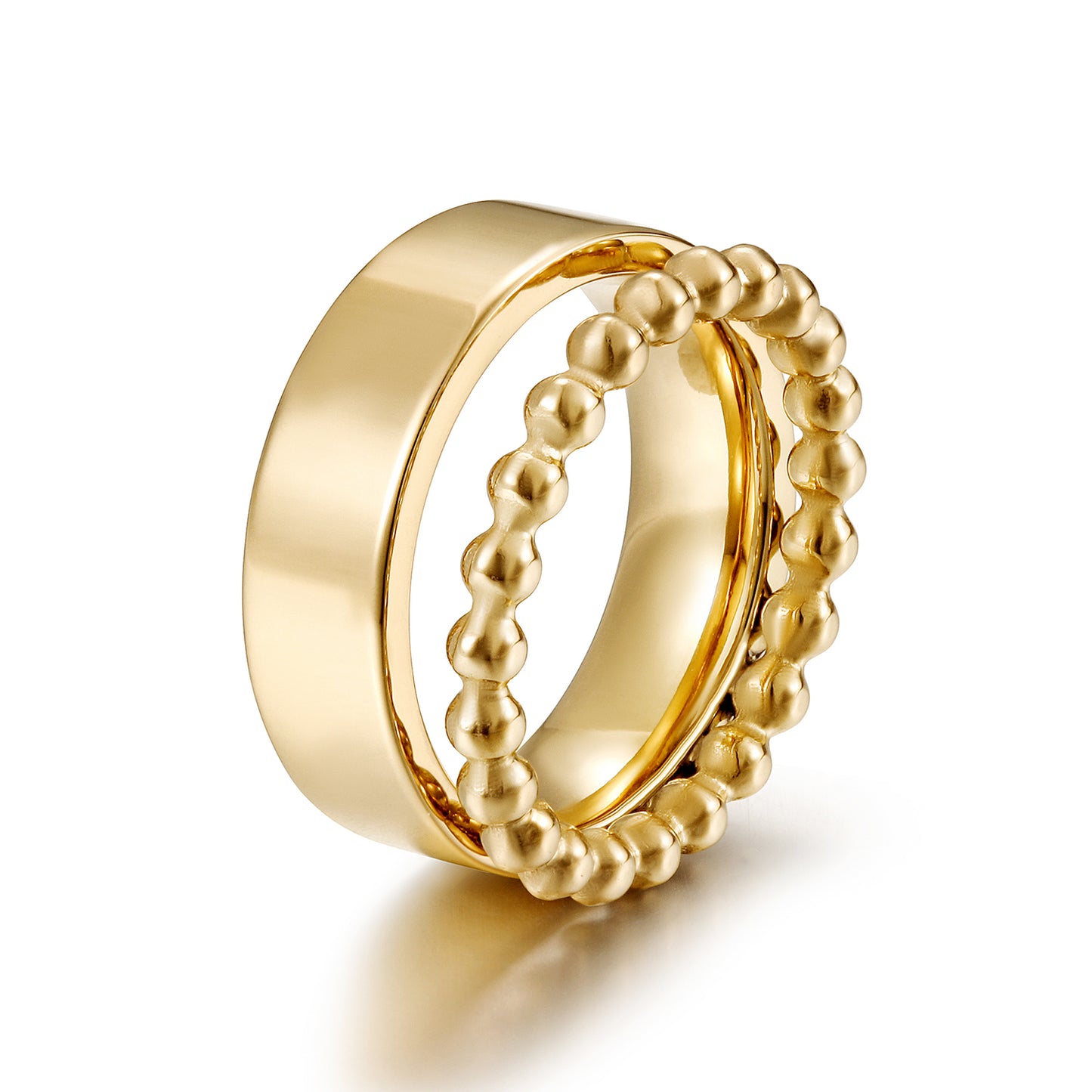 Round bead creative ring-NSR262STGC