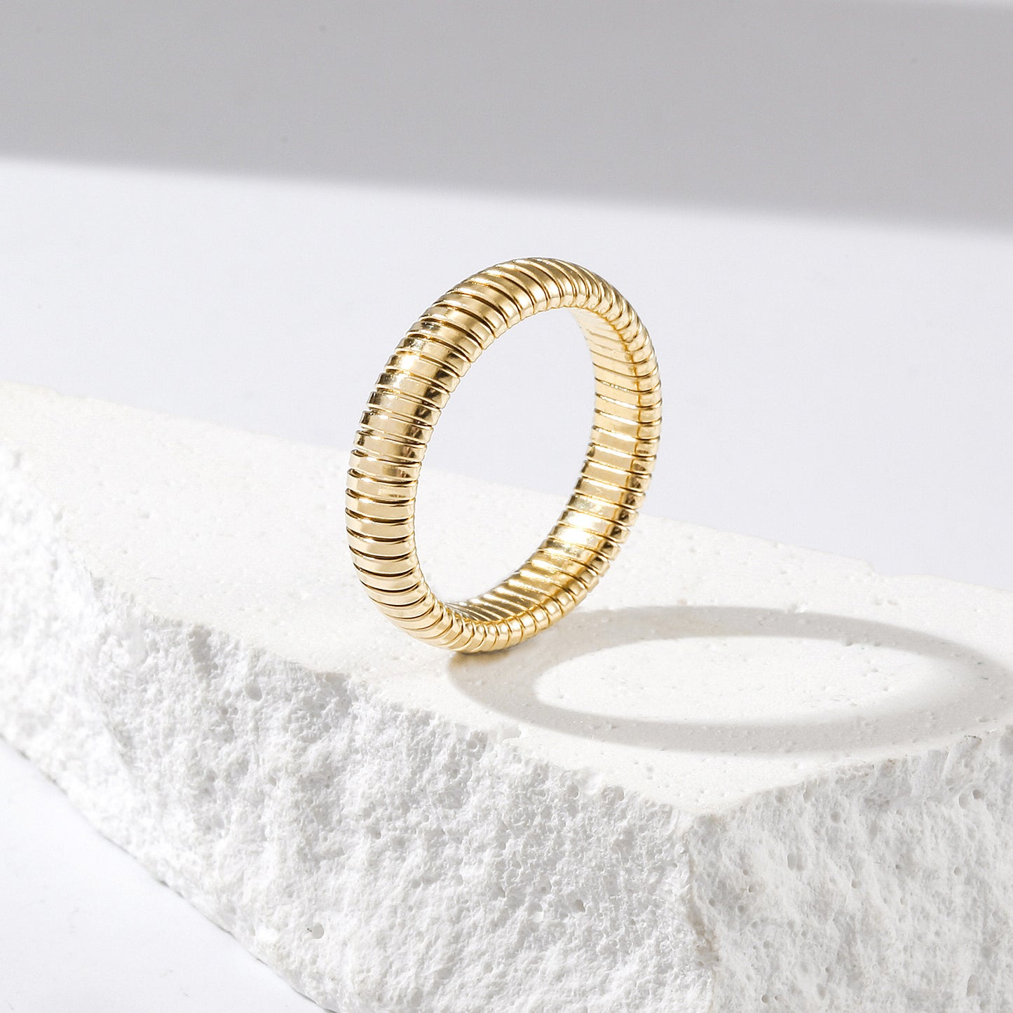 Snake Bone Tube Ring