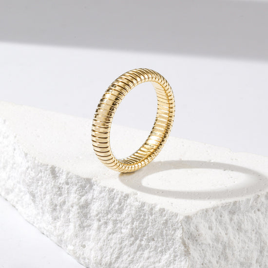 Snake Bone Tube Ring