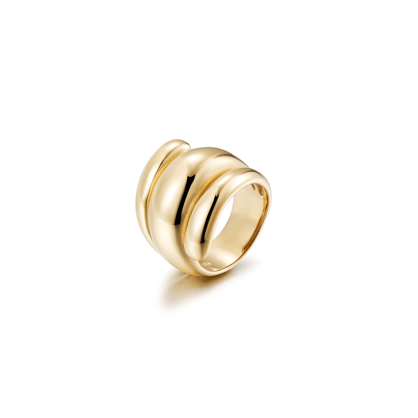 Gold Smooth Dome Ring