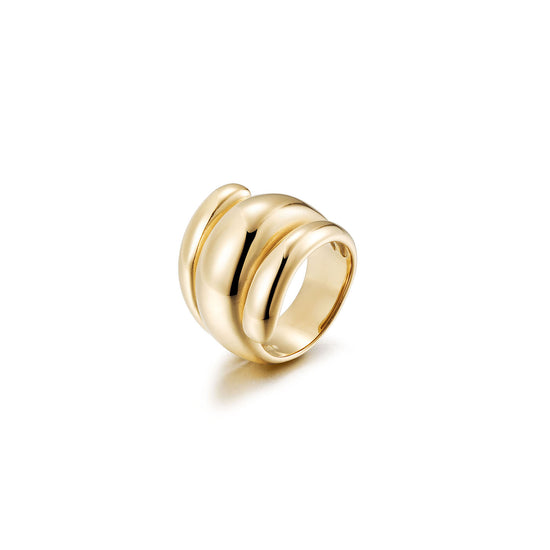 Gold Smooth Dome Ring