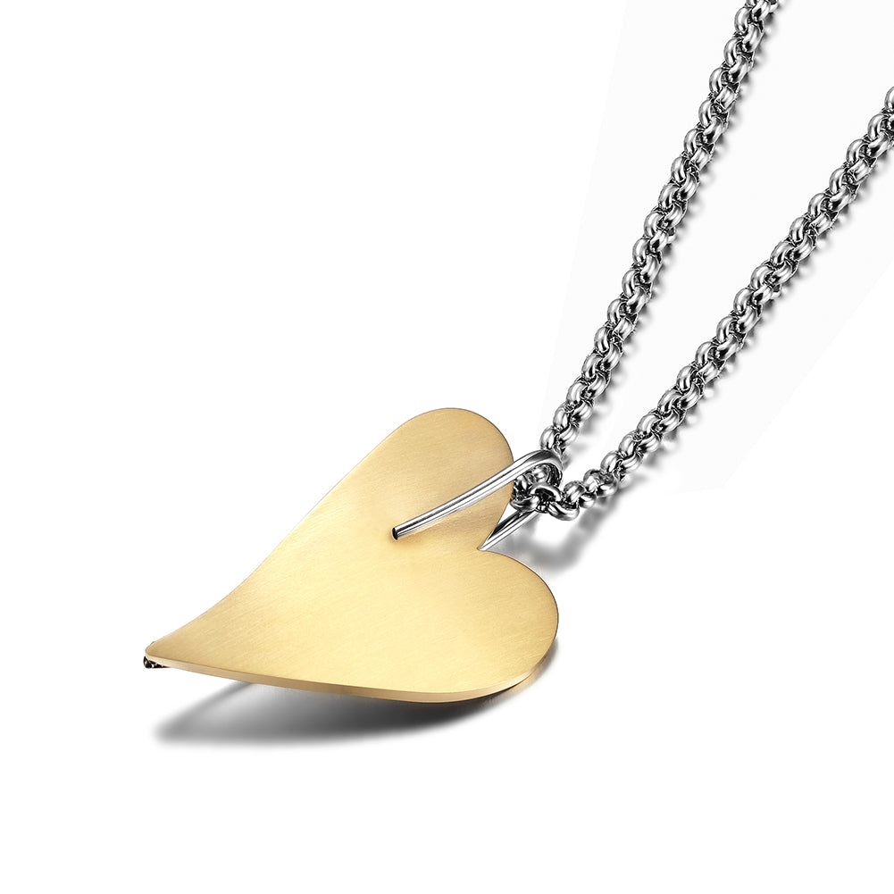 Golden Love Necklace-NSSN290STGC-New