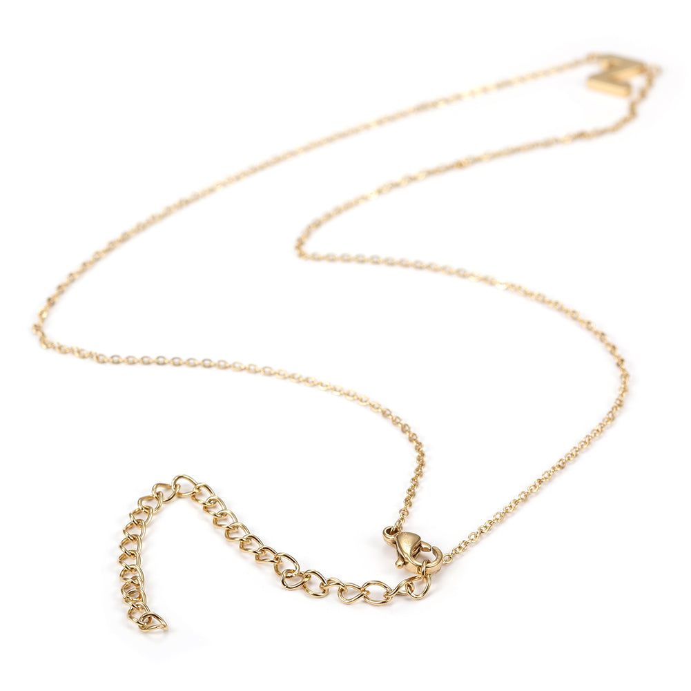 Z Letter Pendant Necklace - NSSN499STGC-Z