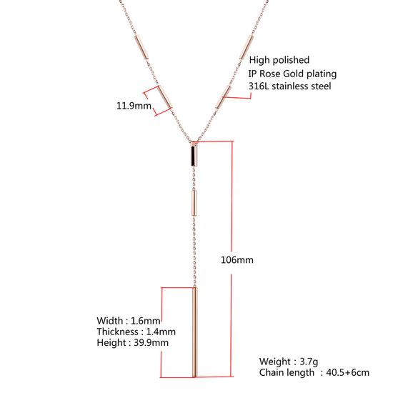 Y-Necklace - NSSN539ST