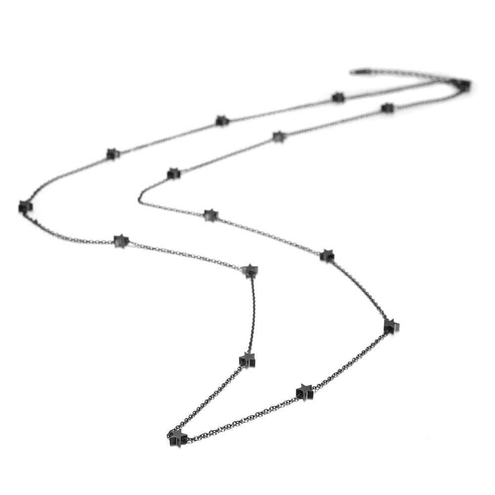 Stainless steel pentagram necklace-NSSN601STSC