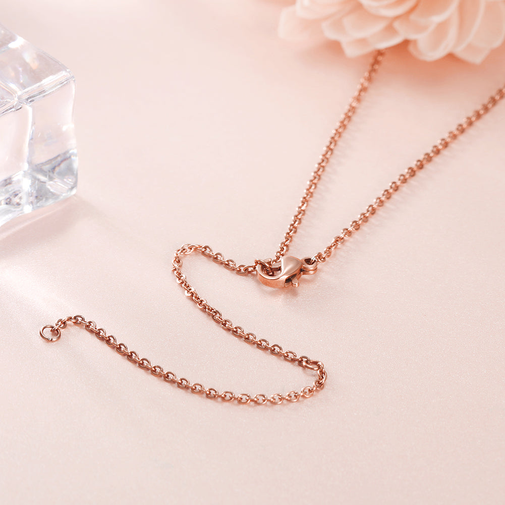 Cross zircon necklace-NSSN636ST
