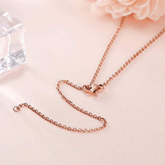 Cross zircon necklace-NSSN636ST