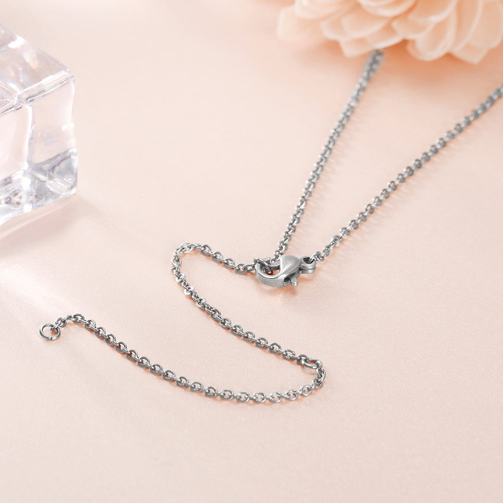 Cross zircon necklace-NSSN636ST