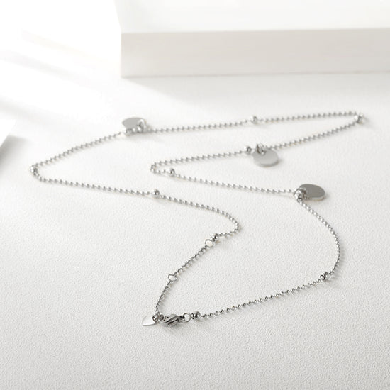 Stainless steel sequin necklace-NSSN637ST